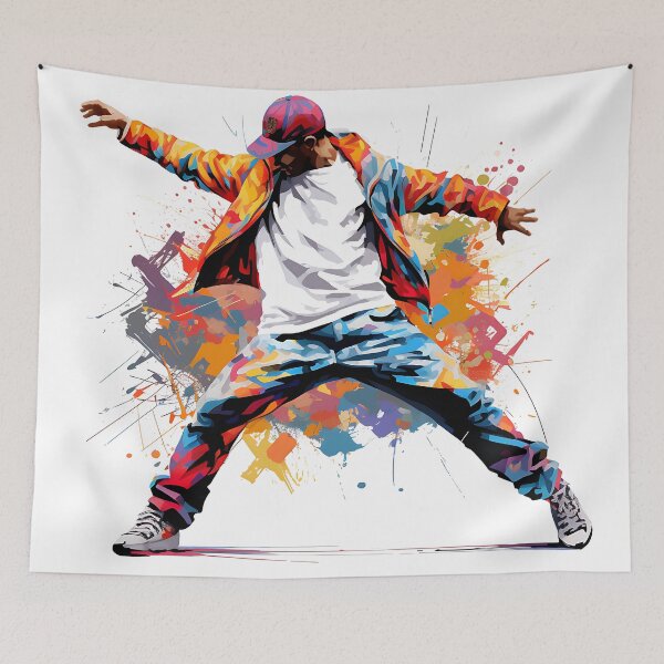 Item preview, Hip Hop R&b Dancer Colourful Art designed and sold by PioneerX1.