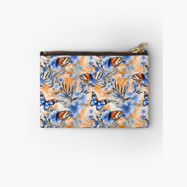 Item preview, Royal Blue & Peach Butterfly Composite Overlay Pattern #4 designed and sold by ARTficiallyAnon.