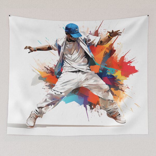 Item preview, Hip Hop R&b Dancer Colourful Art designed and sold by PioneerX1.