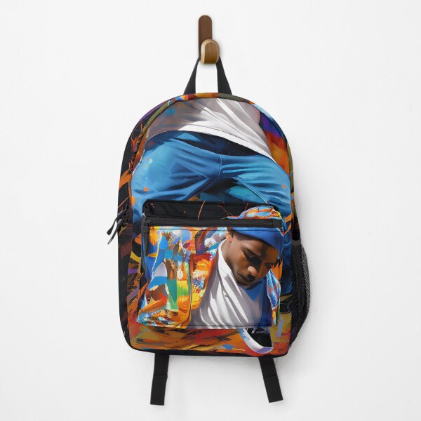 Item preview, Colourful Hip Hop R&B Dancer Black Background designed and sold by PioneerX1.