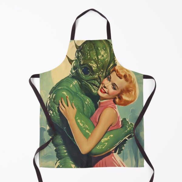Item preview, Retro Girl and Monster designed and sold by VisionDuke.