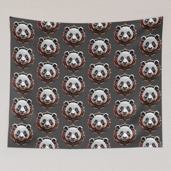 Item preview, robot panda designed and sold by SketchysDESIGNS.