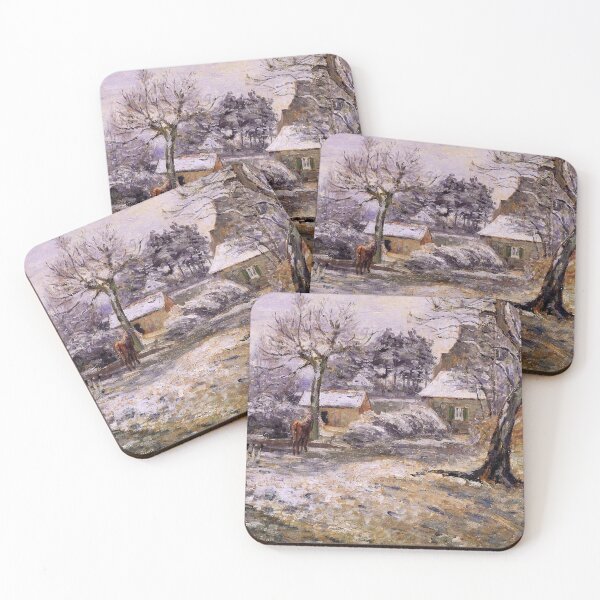 Item preview, Camille Pissarro-snow at montfoucault, famous painting 1891 designed and sold by NFA-ideas.