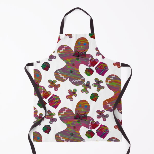 Item preview, Neon Disco Gingerbread Men Cookies with Presents and Hot Cocoa designed and sold by Victoria Rose.