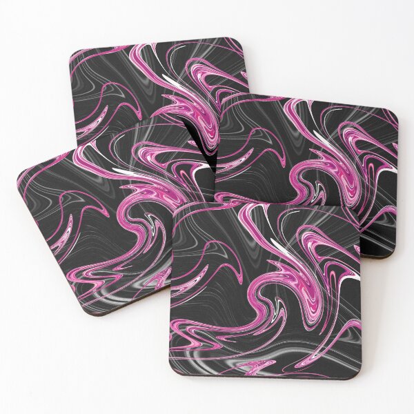 Item preview, Classy Fluid Black And Pink Marble Pattern designed and sold by WomenLevelUp.