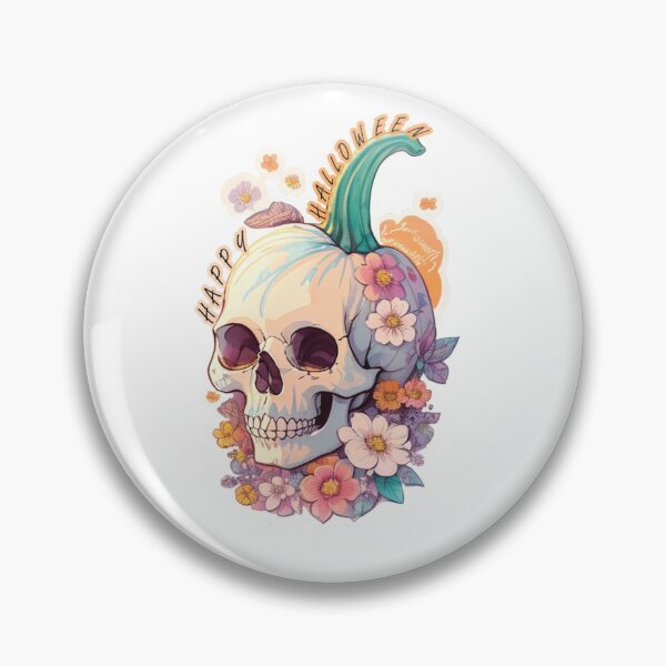Item preview, Halloween skull pumpkin designed and sold by Elegant Edge.