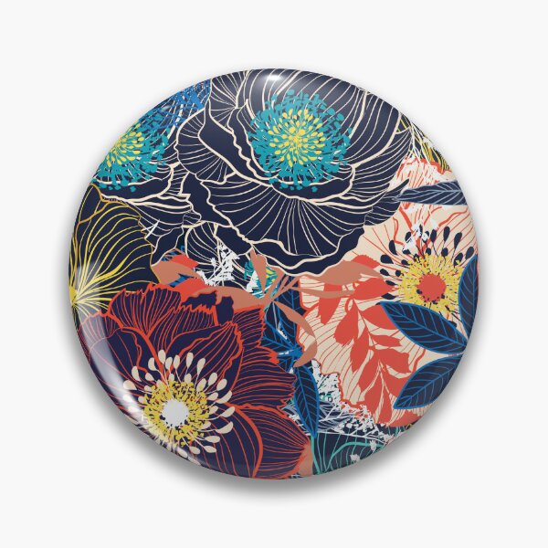 Item preview, Multi-Flowers textile art, the ultimate floral design for your home decoration. designed and sold by paulo silveira.