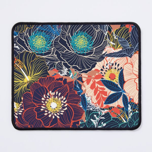 Item preview, Multi-Flowers textile art, the ultimate floral design for your home decoration. designed and sold by paulo silveira.