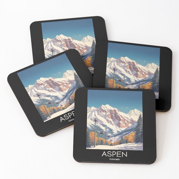 Item preview, A Vintage Travel Illustration of Aspen - Colorado - US  designed and sold by GoodOldVintage.