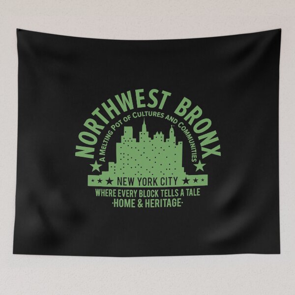 Item preview, Northwest Bronx Skyline - A Tapestry of Home and Heritage designed and sold by Boogosh.