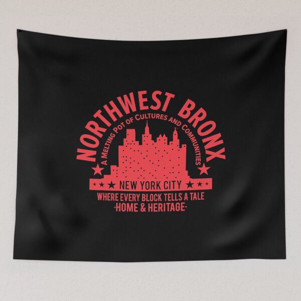 Item preview, Northwest Bronx Skyline - A Tapestry of Home and Heritage designed and sold by Boogosh.