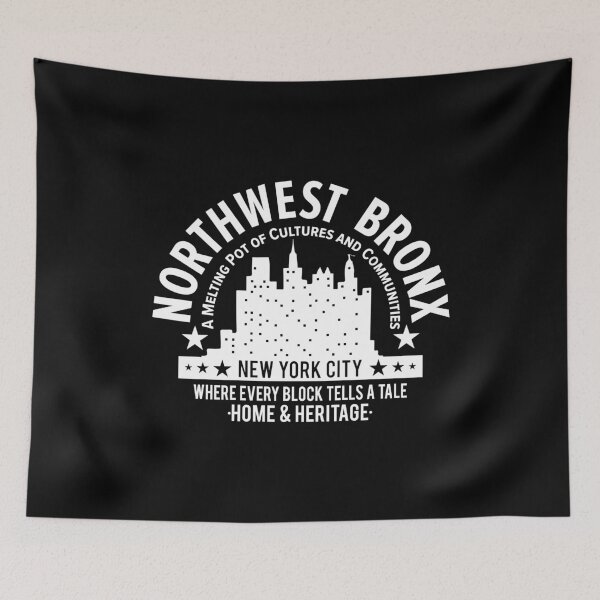 Item preview, Northwest Bronx Skyline - A Tapestry of Home and Heritage designed and sold by Boogosh.