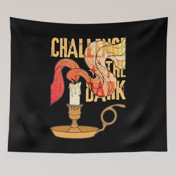Item preview, Challenge the Dark | Lit Candle Flame designed and sold by ObsidianDaz.