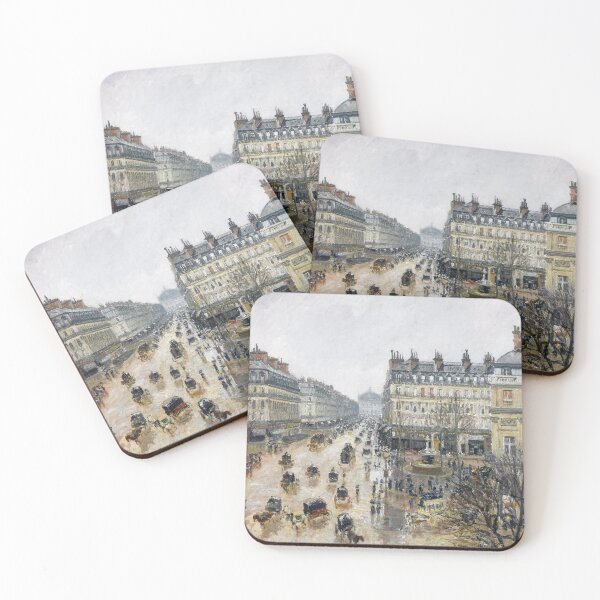 Item preview, French Theater Square, Paris (1898) painting by Camille Pissarro designed and sold by NFA-ideas.