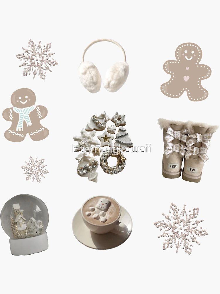 Aesthetic snowflakes pack  Sticker for Sale by Eternallykawaii