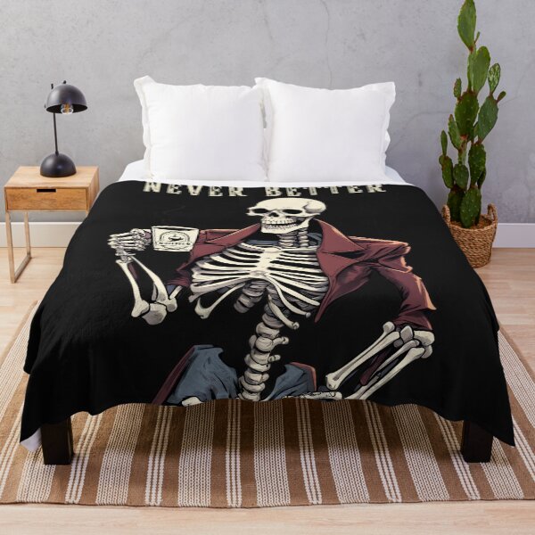 Item preview, Halloween Skeleton Never Better designed and sold by MTJ-Mushrooms.