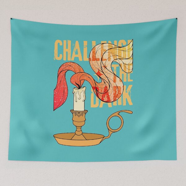 Item preview, Challenge the Dark | Lit Candle Flame designed and sold by ObsidianDaz.