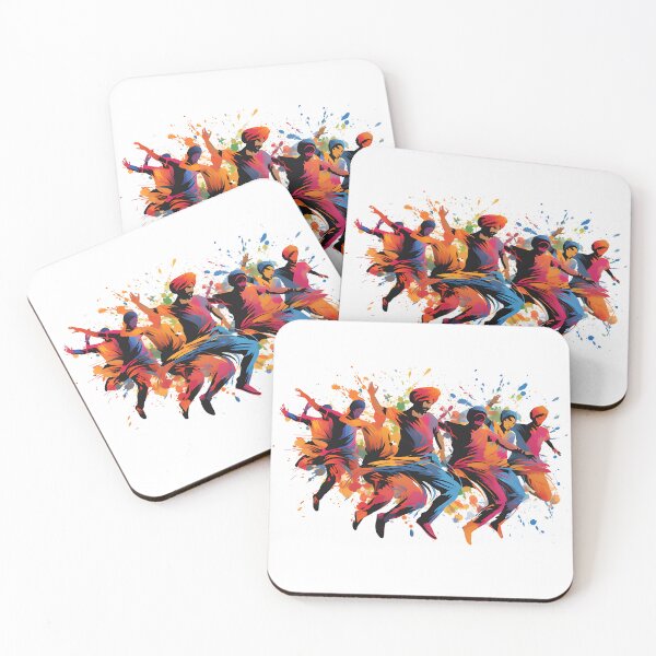 Artikelvorschau, Colourful Bhangra Dancers Art entworfen und verkauft von PioneerX1.