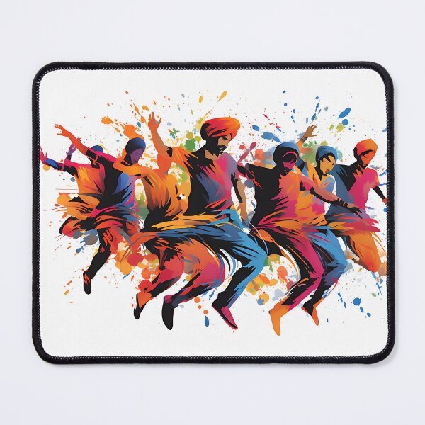 Item preview, Colourful Bhangra Dancers Art designed and sold by PioneerX1.