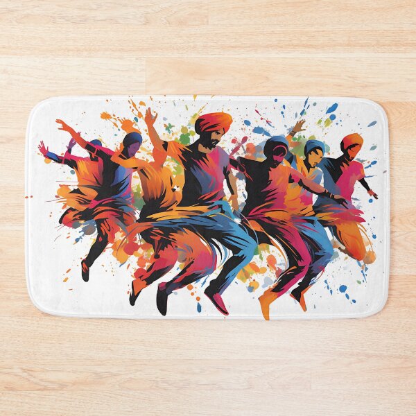 Item preview, Colourful Bhangra Dancers Art designed and sold by PioneerX1.
