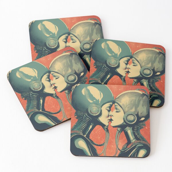 Item preview, Alien Girls Kissing designed and sold by VisionDuke.