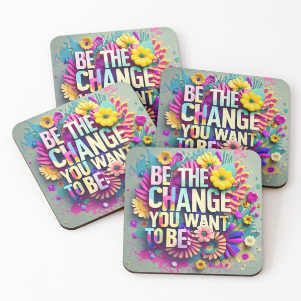 Item preview, Be the Change You Want to Be designed and sold by StackedPixels.