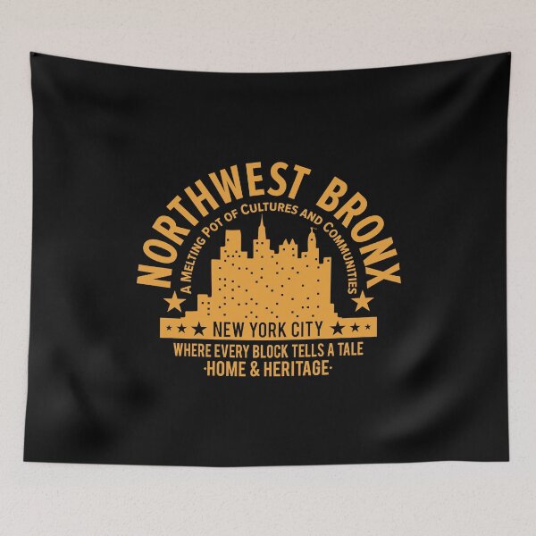 Item preview, Northwest Bronx Skyline - A Tapestry of Home and Heritage designed and sold by Boogosh.