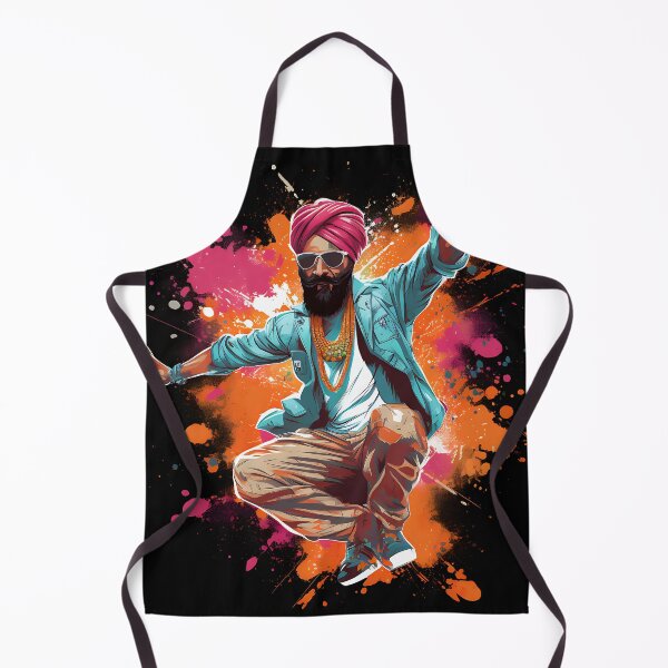 Item preview, Colourful Bhangra Dancer Art designed and sold by PioneerX1.