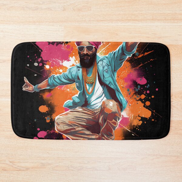 Item preview, Colourful Bhangra Dancer Art designed and sold by PioneerX1.