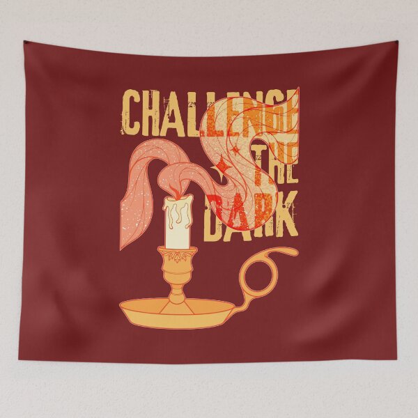 Item preview, Challenge the Dark | Lit Candle Flame designed and sold by ObsidianDaz.
