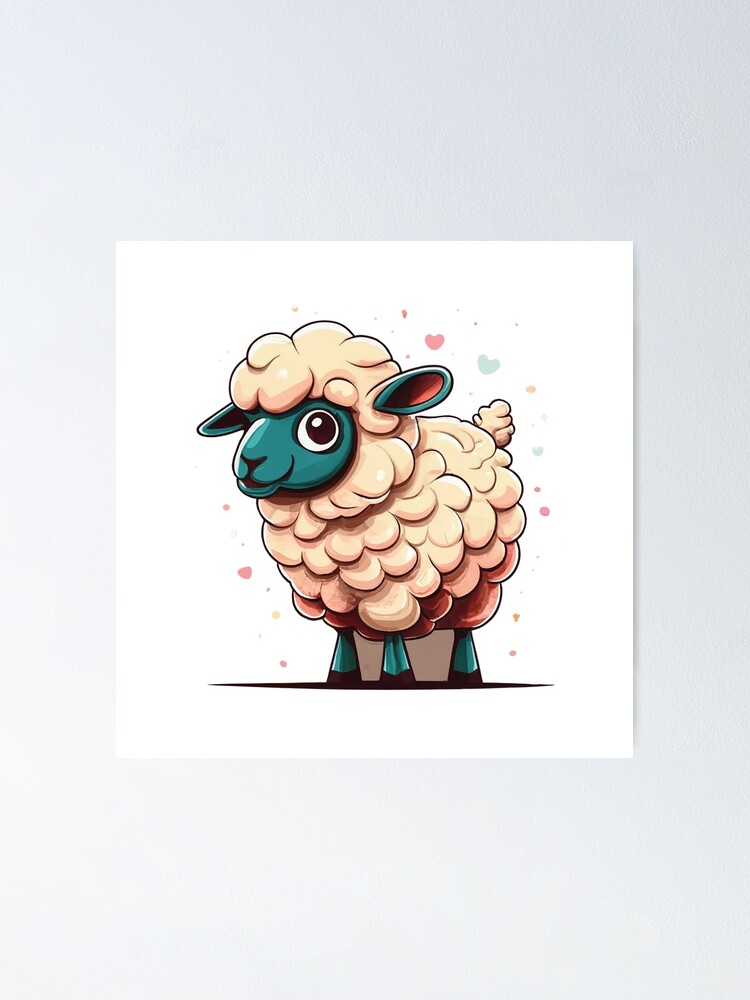 Thumbnail 1 of 3, Poster, Cute sheep designed and sold by RemyTub.