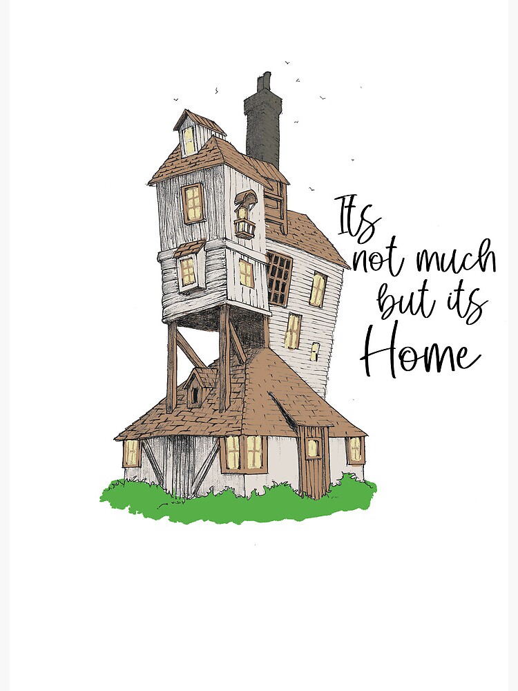 Its Burrow House but is not much home Harry potter harrypotter Art Board  Print for Sale by jessalitn