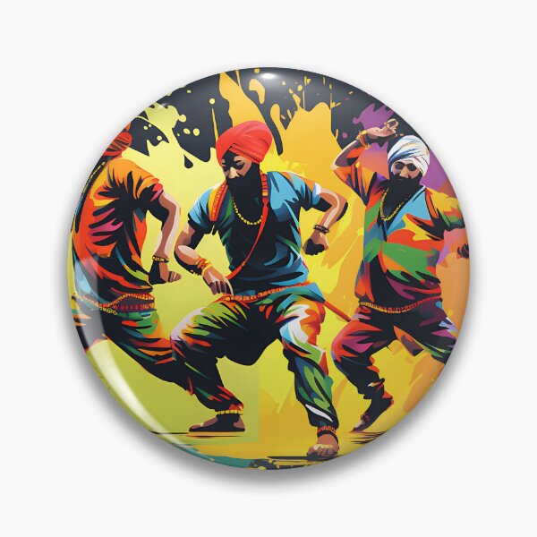 Artikelvorschau, Colourful Bhangra Dancers Art entworfen und verkauft von PioneerX1.
