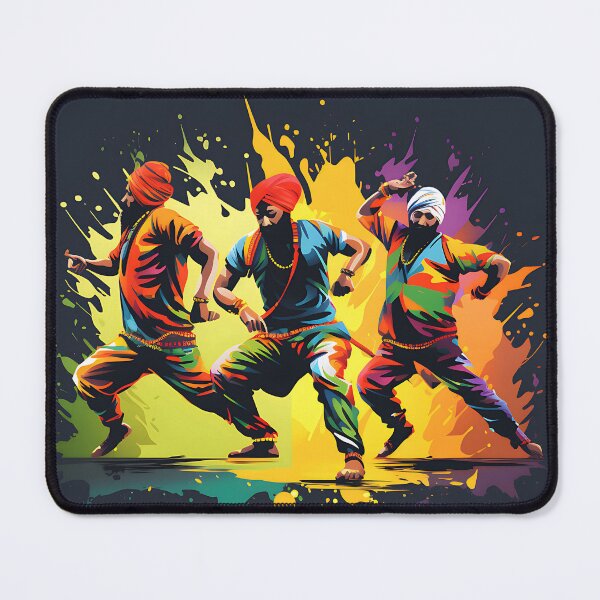 Artikelvorschau, Colourful Bhangra Dancers Art entworfen und verkauft von PioneerX1.