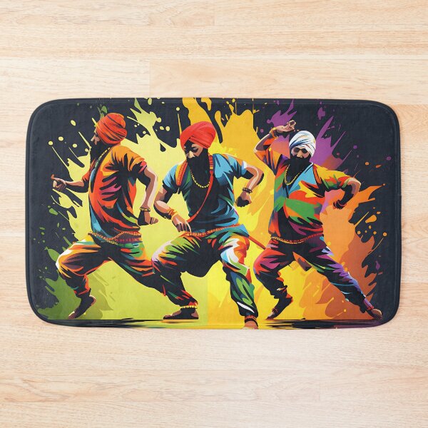 Item preview, Colourful Bhangra Dancers Art designed and sold by PioneerX1.