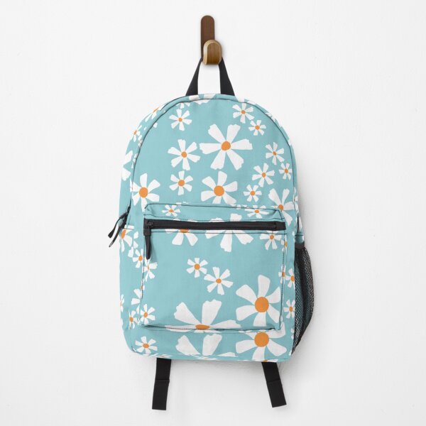 Item preview, White flowers on blue screen designed and sold by Chirayu1111.