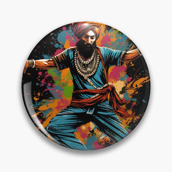 Artikelvorschau, Colourful Bhangra Dancer Art entworfen und verkauft von PioneerX1.