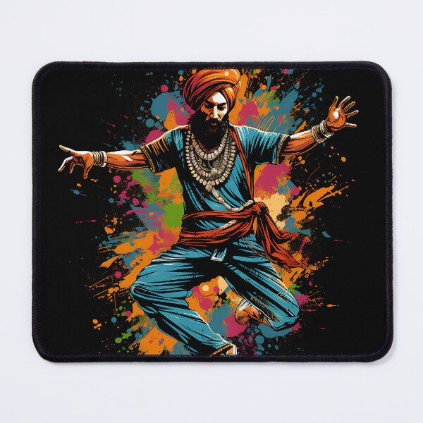Artikelvorschau, Colourful Bhangra Dancer Art entworfen und verkauft von PioneerX1.