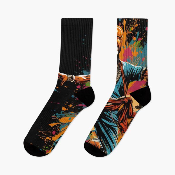 Item preview, Colourful Bhangra Dancer Art designed and sold by PioneerX1.