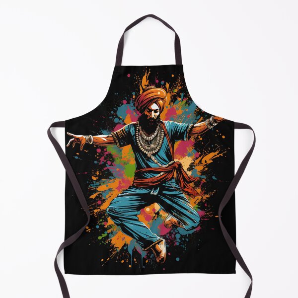 Item preview, Colourful Bhangra Dancer Art designed and sold by PioneerX1.