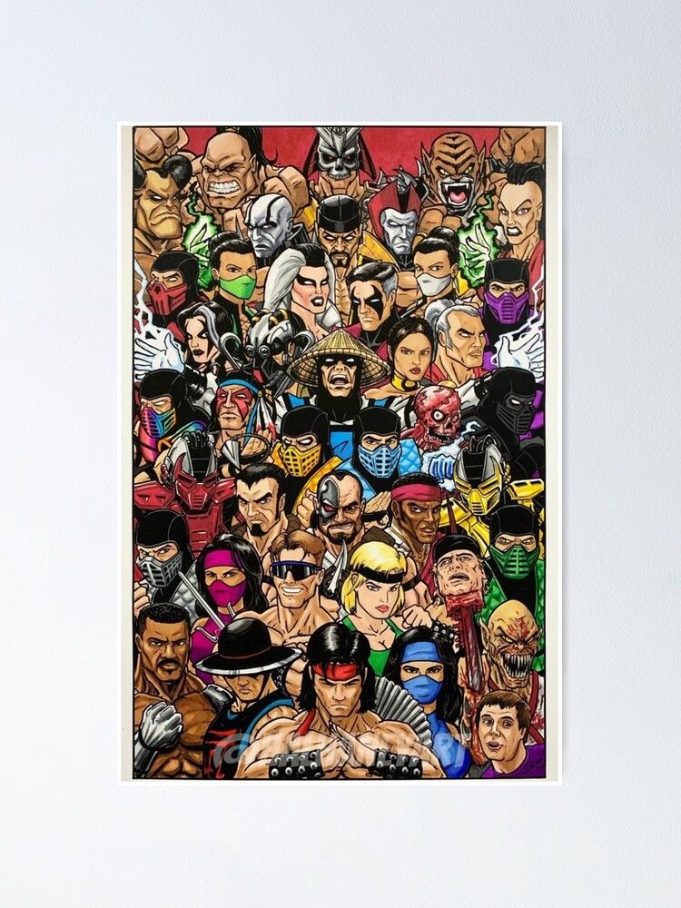 Mortal Kombat VS Street Fighter 11x17 Fine Art Print 