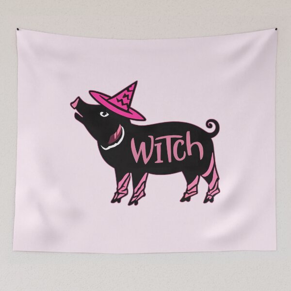 Item preview, Cute Witch pig designed and sold by witch-night.