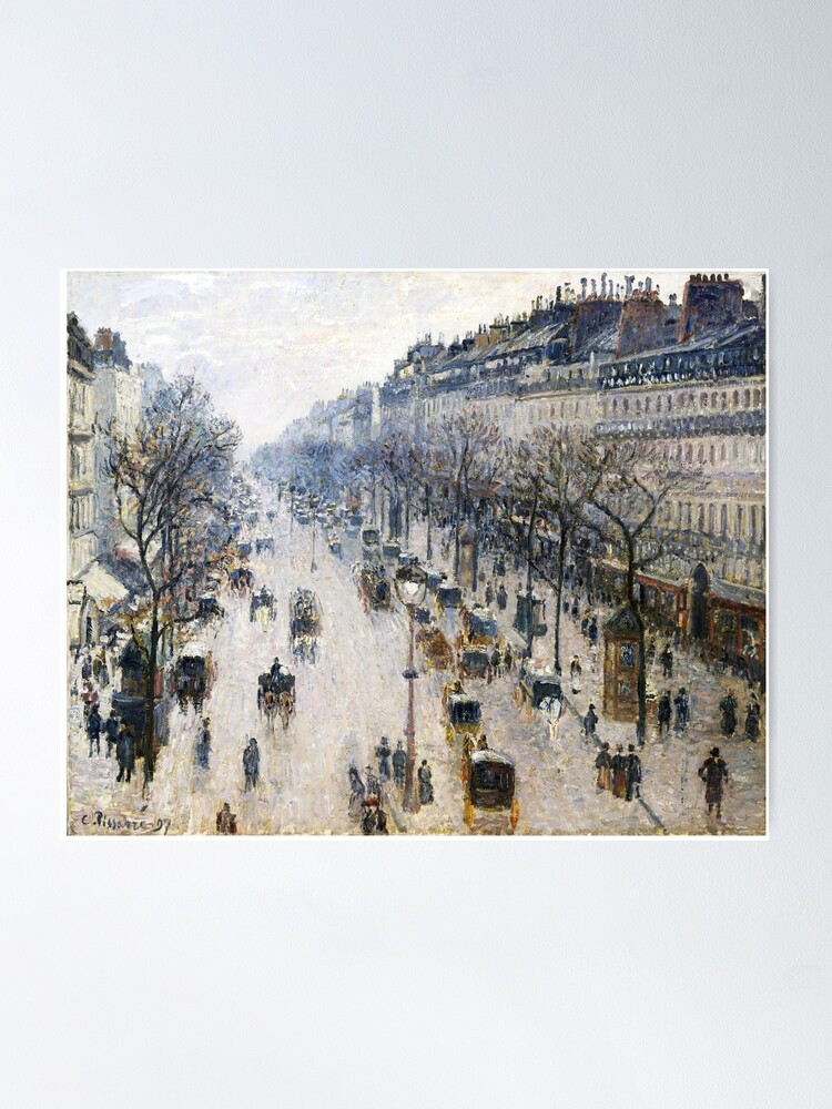 Camille Pissarro-snow at montfoucault, famous painting 1891 iPhone Wallet  for Sale by NFA-ideas