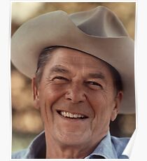 Ronald Reagan Cowboy Poster