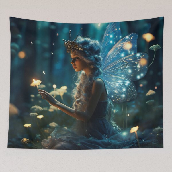 Item preview, Cute fairy in the mystery woods 3 designed and sold by Red Witch Art.