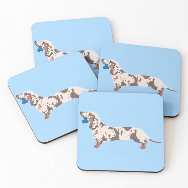 Item preview, dachshund on light blue designed and sold by Itsdomd.