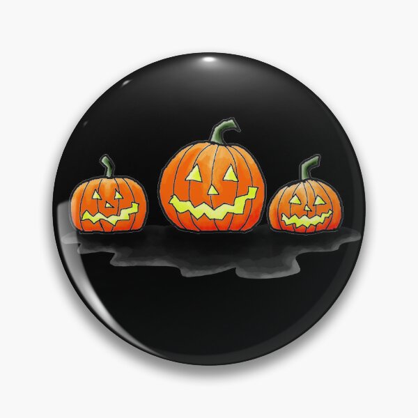 Item preview, Three pumpkins for Halloween designed and sold by mon-artist.