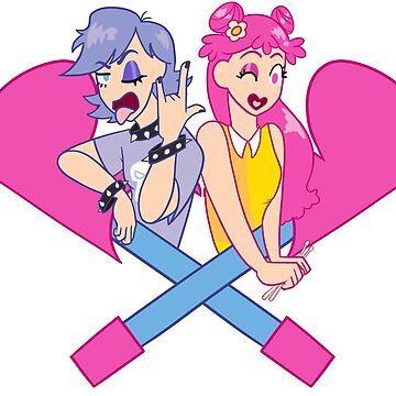 Hi Hi Puffy AmiYumi - hi!hi! puffy amiyumi - AmiYumi Show! Drawstring Art  Board Print for Sale by malongovotic