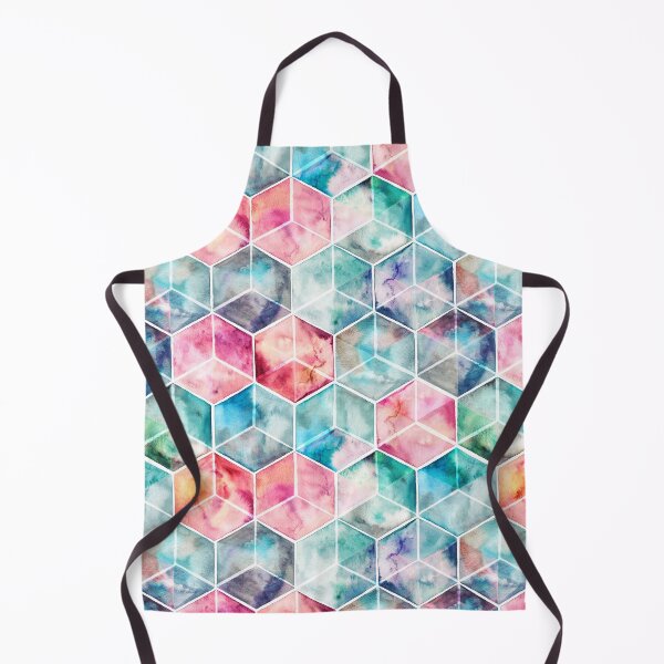 Item preview, Translucent Watercolor Hexagon Cubes designed and sold by micklyn.