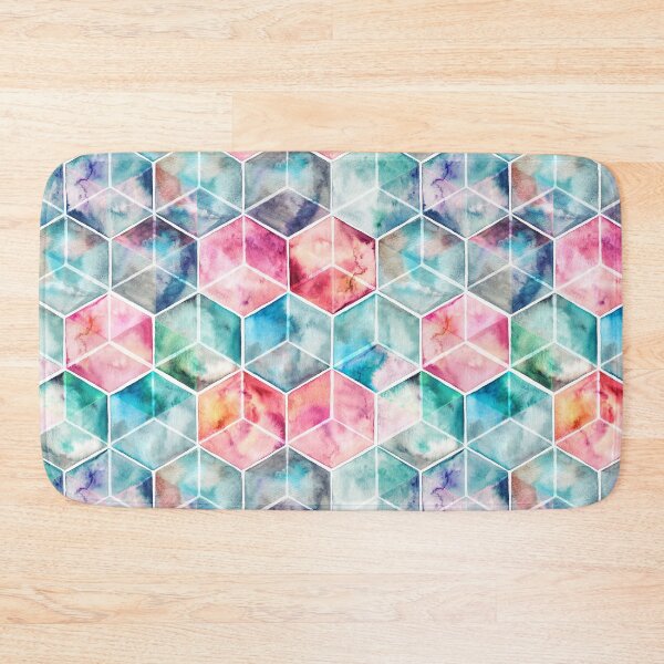 Item preview, Translucent Watercolor Hexagon Cubes designed and sold by micklyn.